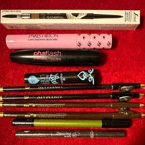 Multiple brands-Lot of 10 mascara/eyeliner/lip pencil/eyebrow